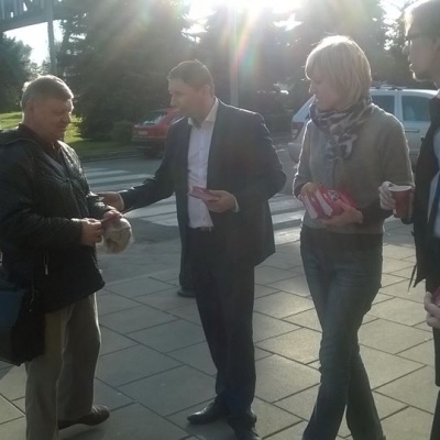 Spotkanie wyborcze w Nowej Hucie