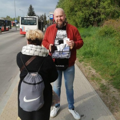 Akcja promocyjna Lewicy na ulicach Radomia